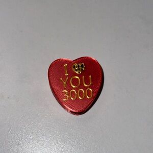 “I love you 3000” straw charm.